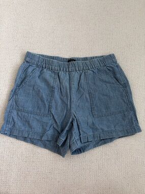 J Crew 100% Cotton Shorts Blue Size XS